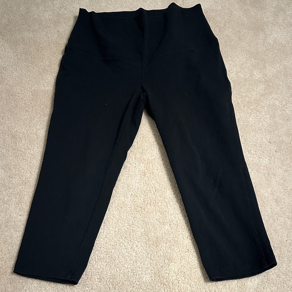 Maternity Black Cropped Pants